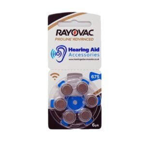 Rayovac ProLine Advanced Hearing Aid Batteries Size 675